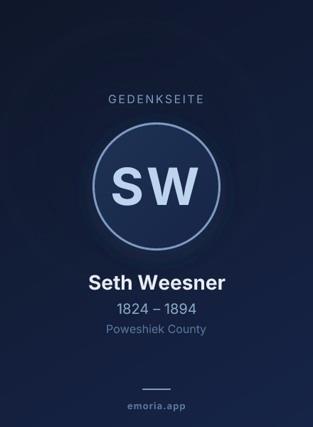 Gedenkportrait von Seth Weesner