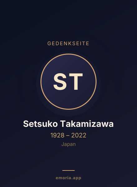 Gedenkportrait von Setsuko Takamizawa