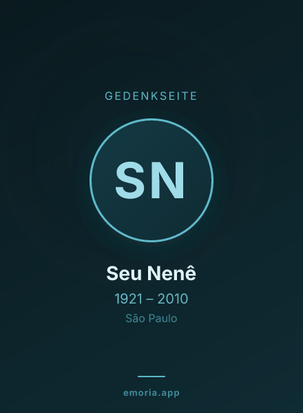 Gedenkportrait von Seu Nenê