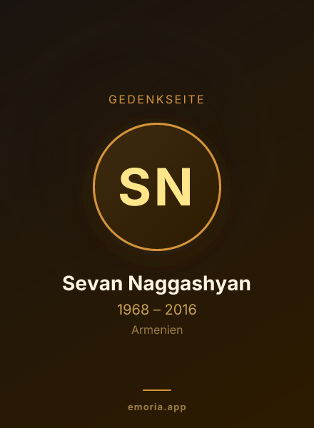 Gedenkportrait von Sevan Naggashyan