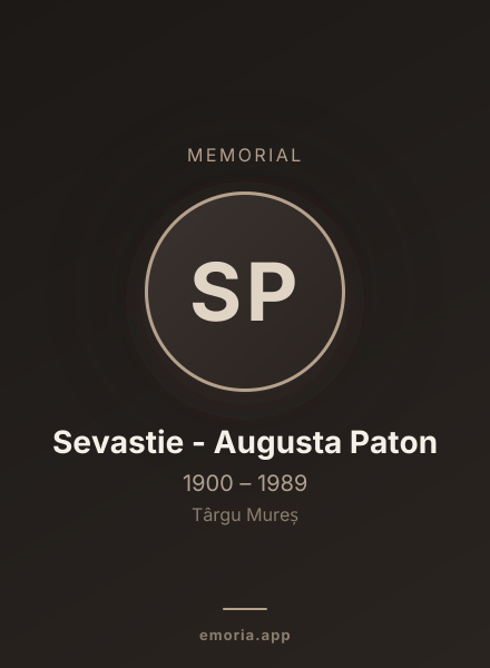 Memorial portrait of Sevastie - Augusta Paton