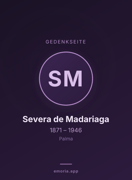 Gedenkportrait von Severa de Madariaga
