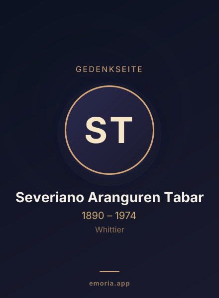Gedenkportrait von Severiano Aranguren Tabar