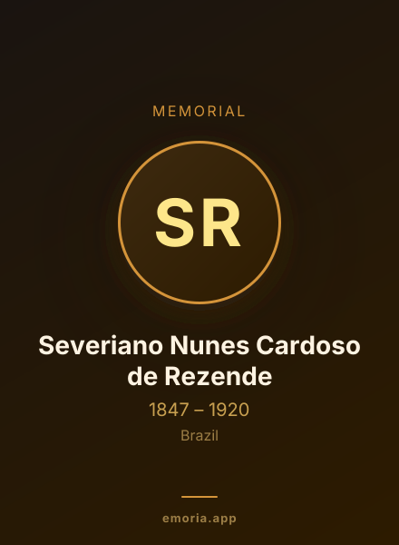 Memorial portrait of Severiano Nunes Cardoso de Rezende