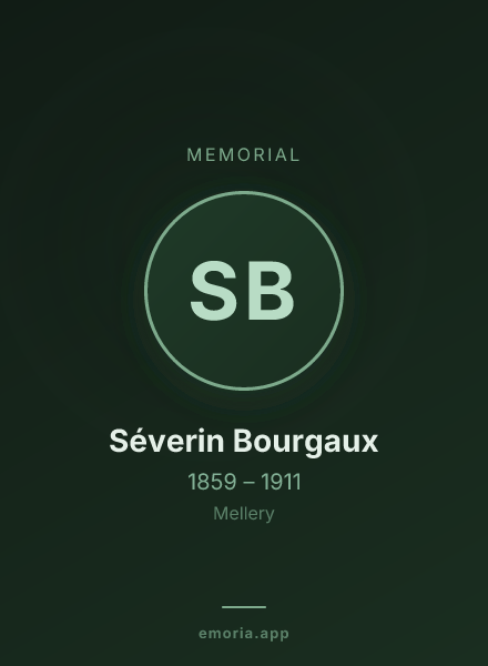 Memorial portrait of Séverin Bourgaux