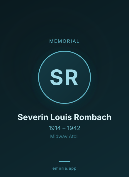 Memorial portrait of Severin Louis Rombach