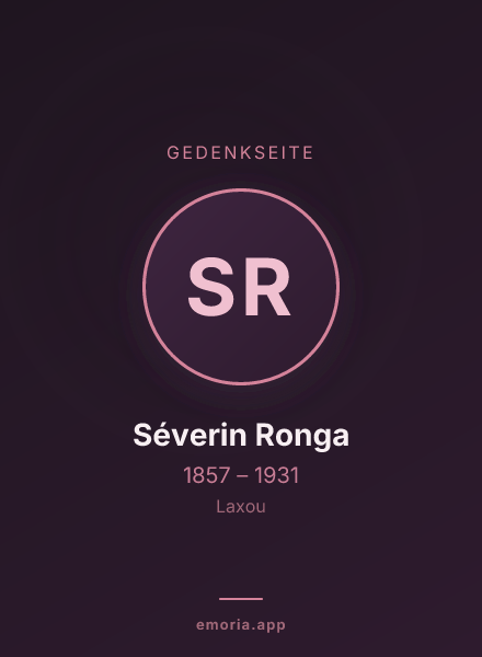 Gedenkportrait von Séverin Ronga