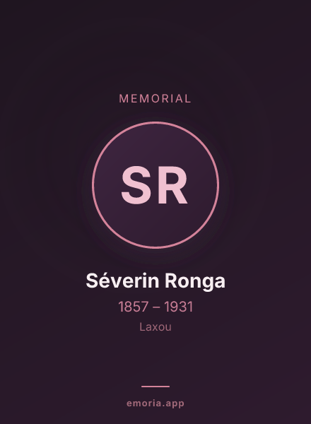 Memorial portrait of Séverin Ronga