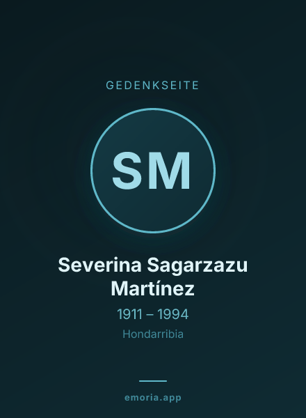 Gedenkportrait von Severina Sagarzazu Martínez