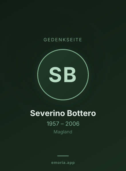 Gedenkportrait von Severino Bottero