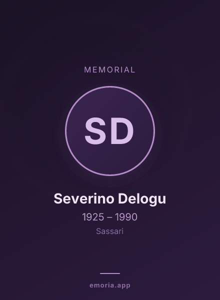 Memorial portrait of Severino Delogu