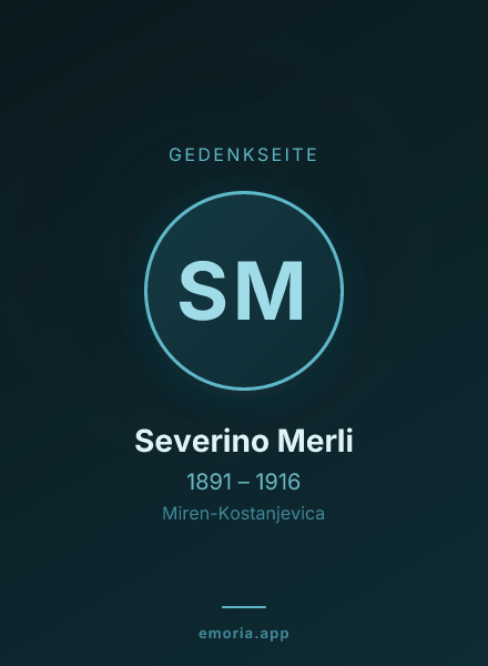 Gedenkportrait von Severino Merli
