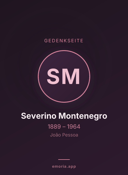 Gedenkportrait von Severino Montenegro