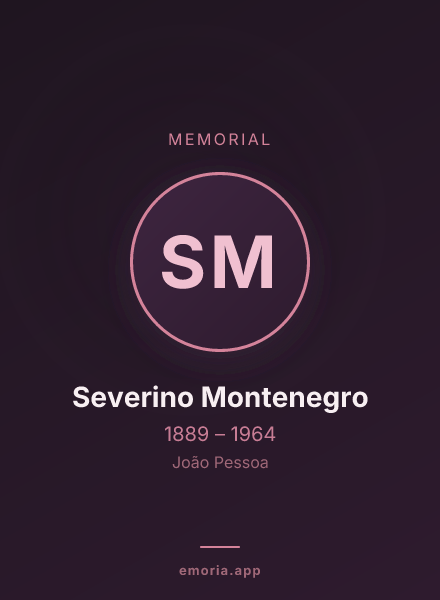 Memorial portrait of Severino Montenegro