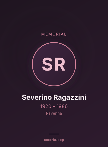 Memorial portrait of Severino Ragazzini