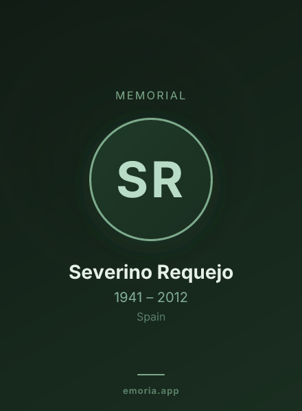 Memorial portrait of Severino Requejo