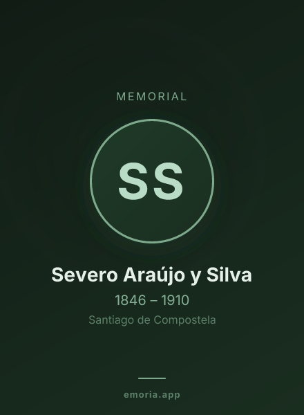 Memorial portrait of Severo Araújo y Silva