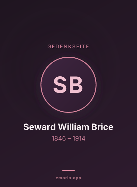 Gedenkportrait von Seward William Brice