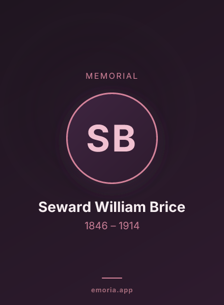 Memorial portrait of Seward William Brice