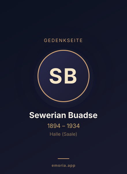 Gedenkportrait von Sewerian Buadse