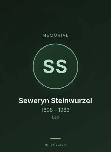 Memorial portrait of Seweryn Steinwurzel