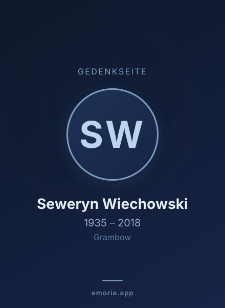 Gedenkportrait von Seweryn Wiechowski