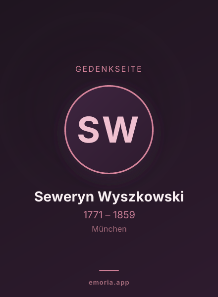 Gedenkportrait von Seweryn Wyszkowski