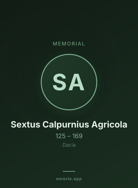 Memorial portrait of Sextus Calpurnius Agricola