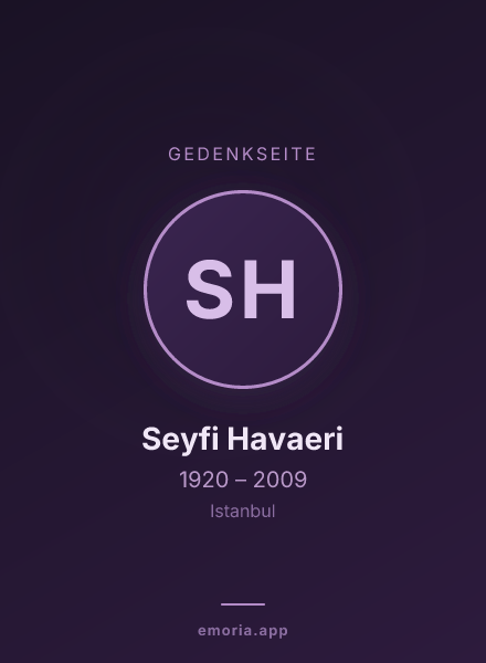 Gedenkportrait von Seyfi Havaeri
