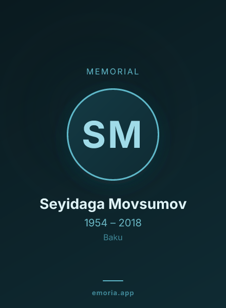 Memorial portrait of Seyidaga Movsumov