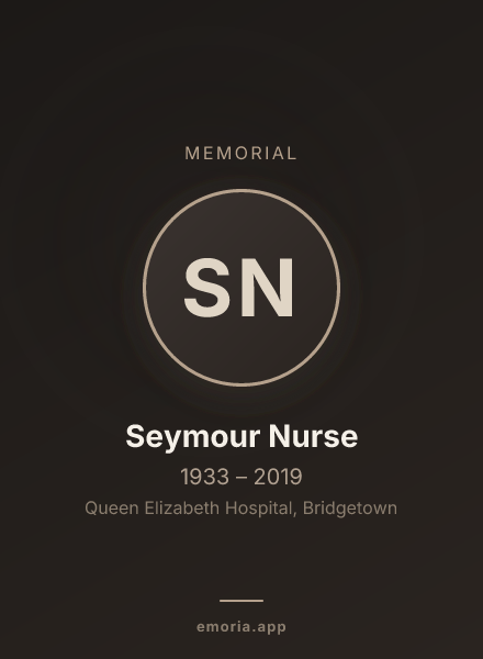 Memorial portrait of Seymour Nurse