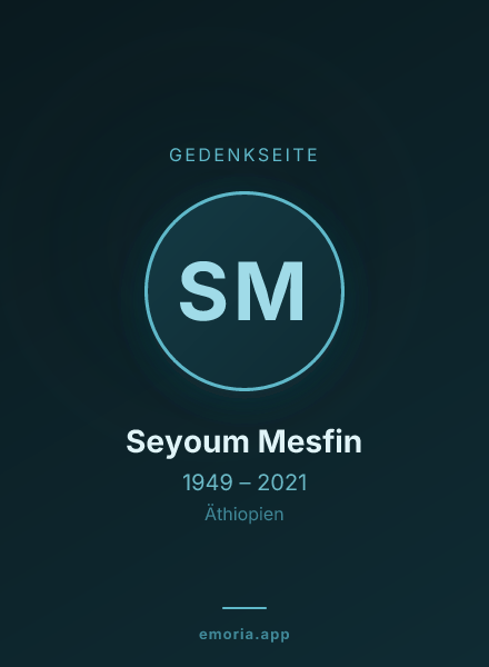 Gedenkportrait von Seyoum Mesfin