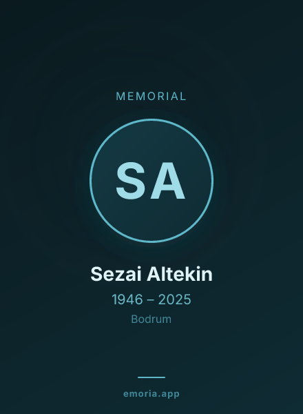 Memorial portrait of Sezai Altekin