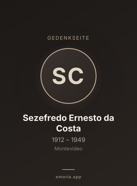 Gedenkportrait von Sezefredo Ernesto da Costa