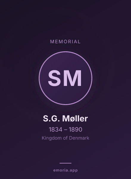 Memorial portrait of S.G. Møller