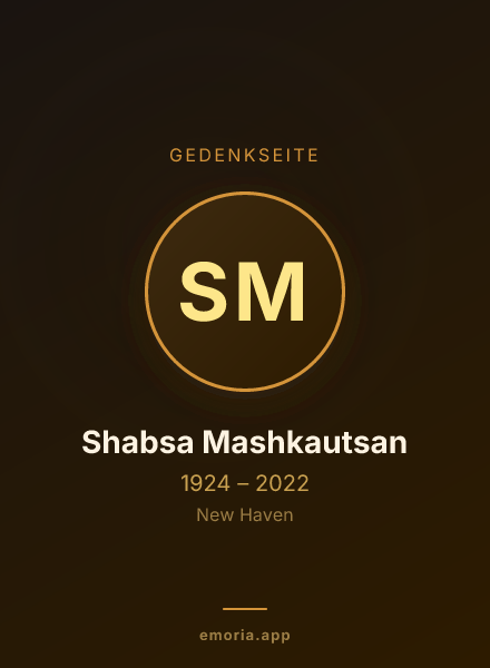 Gedenkportrait von Shabsa Mashkautsan