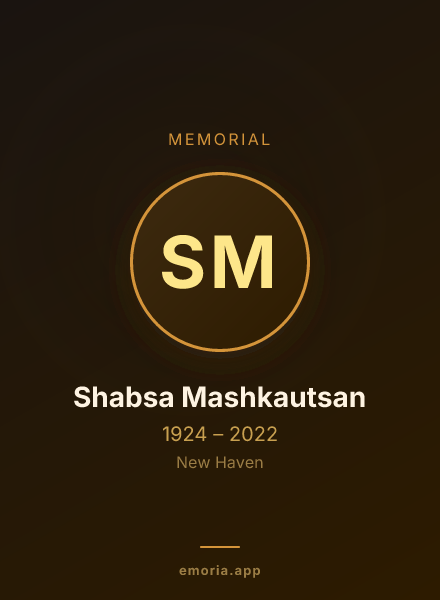 Memorial portrait of Shabsa Mashkautsan