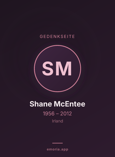 Gedenkportrait von Shane McEntee