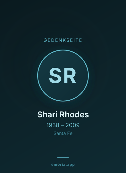 Gedenkportrait von Shari Rhodes