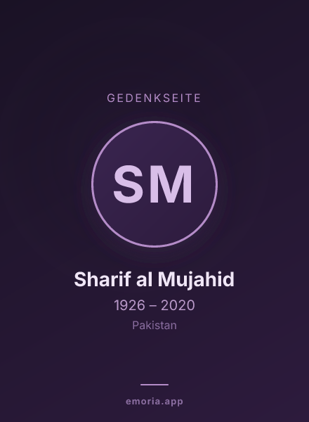 Gedenkportrait von Sharif al Mujahid