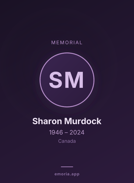 Memorial portrait of Sharon Murdock