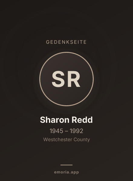 Gedenkportrait von Sharon Redd