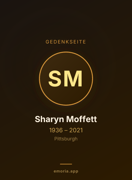 Gedenkportrait von Sharyn Moffett