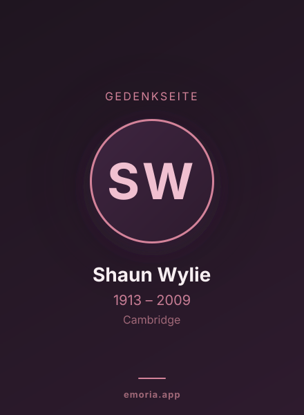 Gedenkportrait von Shaun Wylie