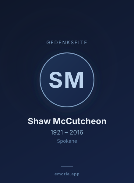 Gedenkportrait von Shaw McCutcheon