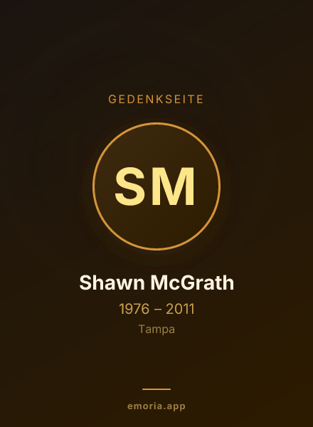 Gedenkportrait von Shawn McGrath