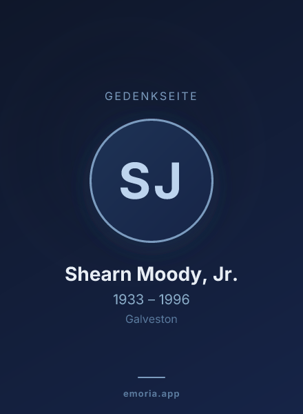 Gedenkportrait von Shearn Moody, Jr.
