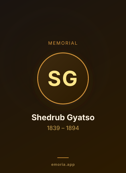 Memorial portrait of Shedrub Gyatso