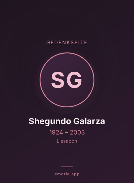 Gedenkportrait von Shegundo Galarza