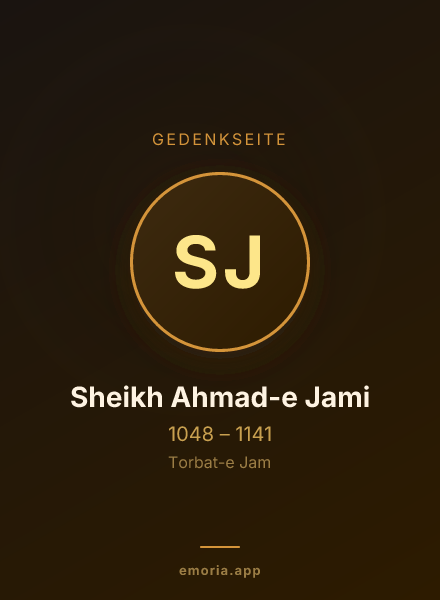 Gedenkportrait von Sheikh Ahmad-e Jami